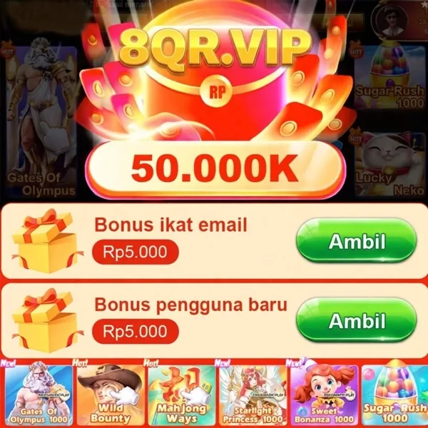 8QR Bonus Member Baru 100%